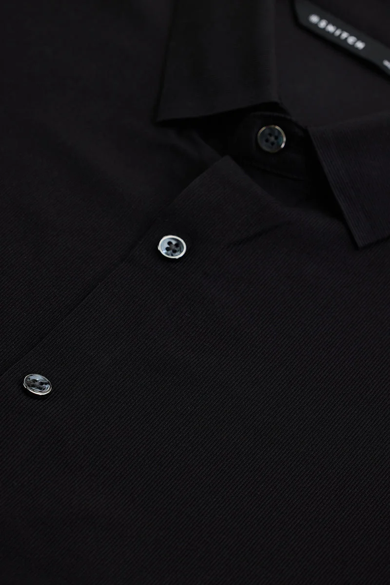 سنيتش Black Stitchless Stretch Shirt